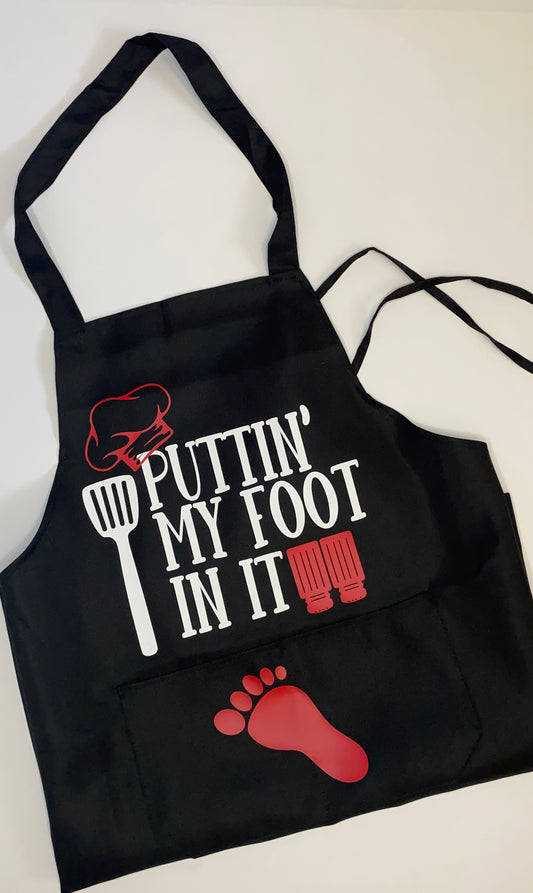 “Puttin’ My Foot In It” Apron